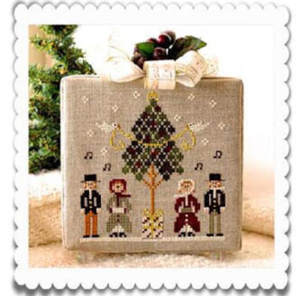 Little House Needleworks Cross Stitch Pattern Hometown Holiday CAROLING QUARTET - #3