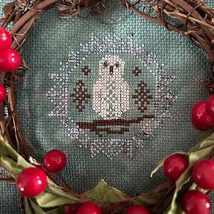 Darling & Whimsy Designs Quirky QUAKER SNOWY OWL Cross Stitch Pattern - Polar Bear Cross Stitch ~ New Cross Stitch ~ Anabella&#39;s