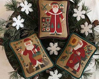 The Prairie Schooler Santa's Revisited (1990, 1994, 2005) Cross Stitch Patterns - Christmas Cross Stitch