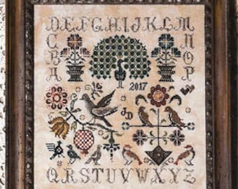 Jeannette Douglas Designs Vintage Birds Cross Stitch Pattern  ~ Jeannette Douglas Cross Stitch