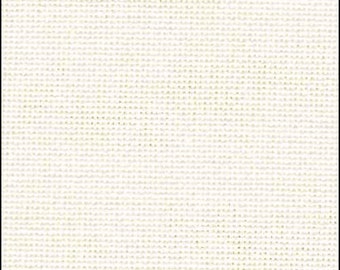 28 Count Antique  White  Lugana Cross Stitch Fabric by Zweigart ~ approx 18" x 27"