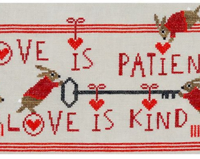 Artful Offerings LOVE is PATIENT Love is KIND Cross Stitch Pattern