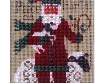 PRAIRIE SCHOOLER SANTA 2019 Cross Stitch Pattern