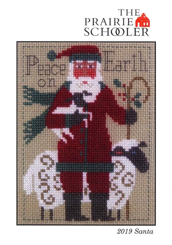 2023 Schooler Santa  Cross Stitch Pattern
