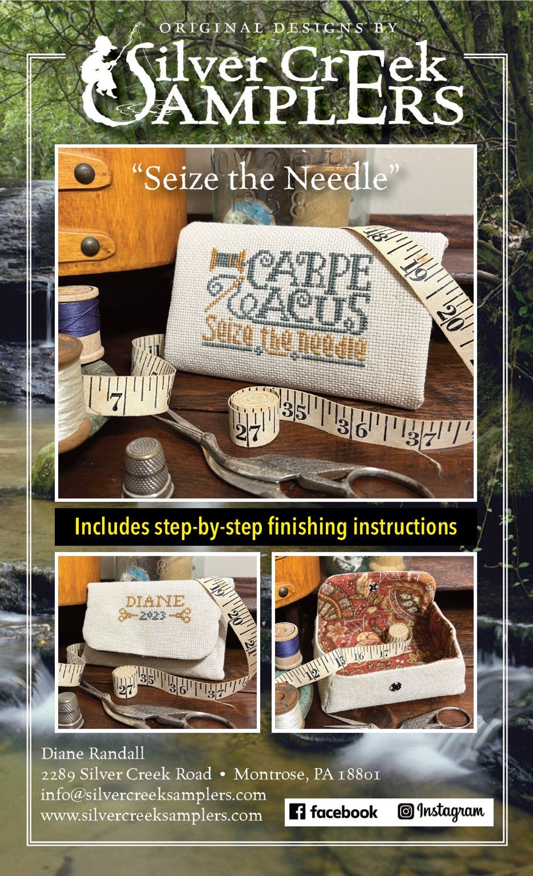 2024 Nashville Needlework Market Silver Creek Samplers Seize the Needle