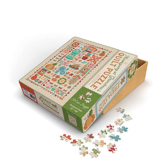 PRE-ORDER Lori Holt Thanksgiving At Grandma's Quilt Puzzle ~  Riley Blake Designs ~ Lori Holt Puzzle ~ Anabella's ~ New Lori Holt Puzzle