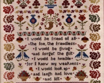 Monticello Stitches Friend Of All Cross Stitch Pattern ~ New Cross Stitch ~ Monticello Stitches Cross Stitch