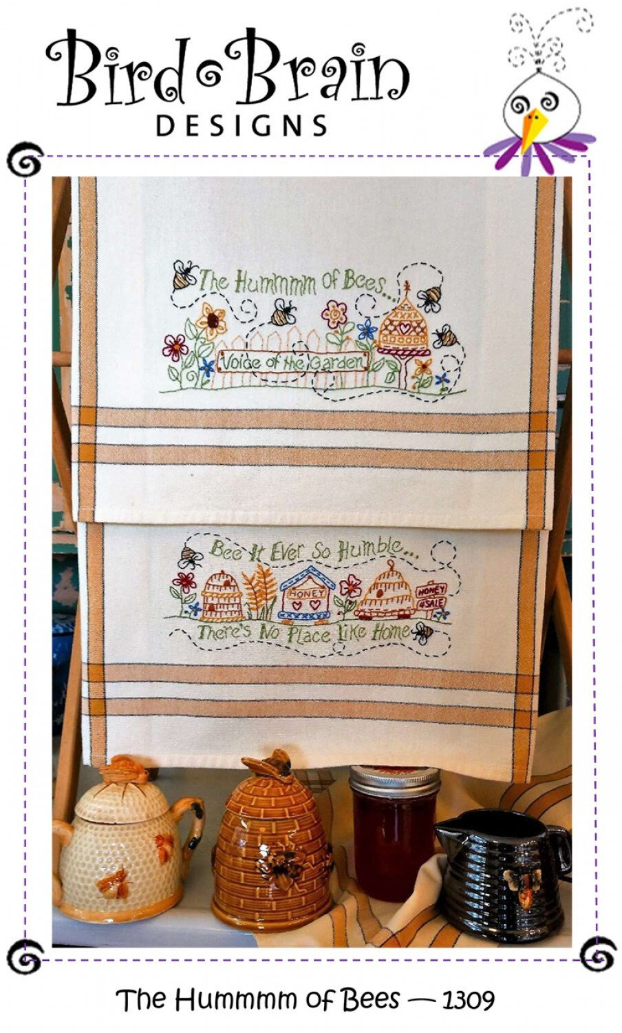 Bird Brain Designs the Hummmm of the Bees Embroidery Pattern - Etsy