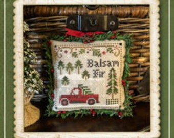 Little House Needleworks Jack Frost's Tree Farm Cross Stitch Pattern | BALSAM FIR #4