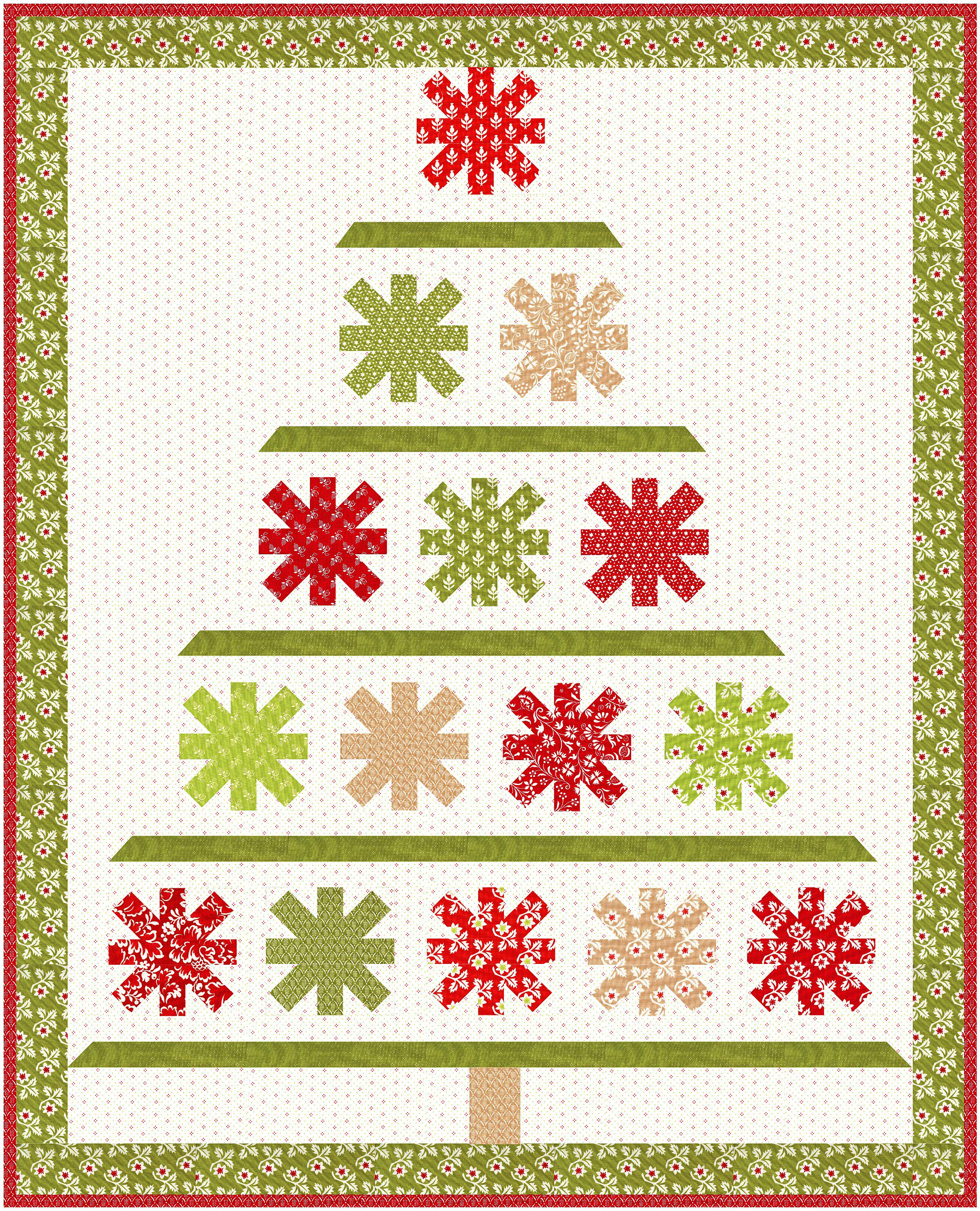 Pattern Natale Buon Natale Starry Pines Quilt Pattern by Fig Tree & Co ~ Buon Natale ...