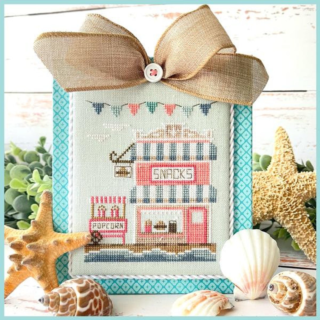 Country Cottage Needleworks Beach Boardwalk Part Seven Snack Shop Cross