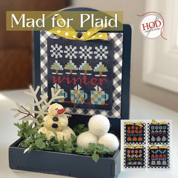Hands on Design MAD FOR PLAID Cross Stitch Pattern New Cross Stitch Hands  on Design Cross Stitch 