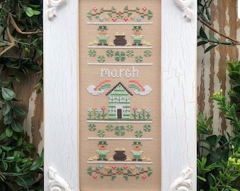 Country Cottage Needleworks SAMPLER of the MONTH MARCH - New!