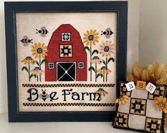 Mani Di Donna BEE FARM Cross Stitch Pattern ~ Bee Cross Stitch