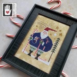 Heart in Hand WEE SANTA 2020  Cross Stitch Pattern