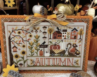 NEW! Primrose Cottage Stitches Seasonal Samplings Autumn Cross Stitch Pattern ~ Fall Cross Stitch ~ Fall Cross Stitch ~ Anabella's