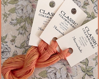 Classic Colorworks MARMALADE Embroidery Floss ! Embroidery Thread ~ NEW Classic Colorworks