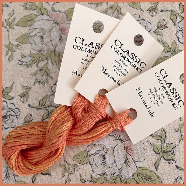 Classic Colorworks MARMALADE Embroidery Floss ! Embroidery Thread ~ NEW Classic Colorworks