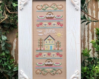 Country Cottage Needleworks SAMPLER of the MONTH JUNE