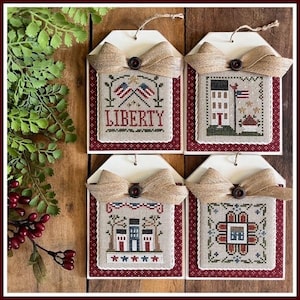 Little House Needleworks AMERICANA PETITES - New Cross Stitch ~ Cross Stitch Petites Series ~ Little House Needleworks Cross Stitch