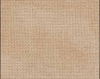 Zweigart 32 Count Lugana VINTAGE COUNTRY MOCHA Lugana ~ 18" x 27" ~ Cross Stitch Linen Fabric