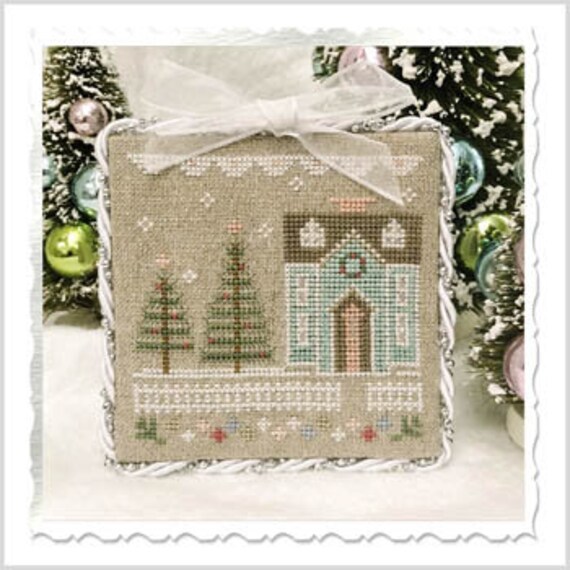 Country Cottage Needleworks GLITTER HOUSE 3 Cross Stitch Pattern  - Glitter Village Series