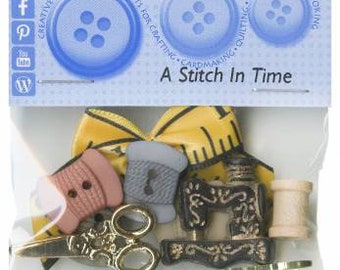 Dress It Up Buttons ~ A Stitch In Time  Buttons ~ Cross Stitch Finishing ~ Craft Buttons ~ Decorative Christmas Buttons