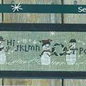 Cross Stitch ~ Seasons Greetings Row Cross Stitch Pattern ~ Bent Creek ...