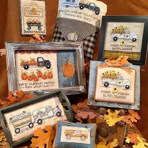 Sue Hillis Designs  HOME FOR the HARVEST Cross Stitch Pattern
