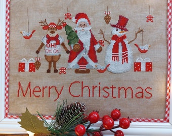 Serenita Di Campagna Merry Christmas Cross Stitch Chart ~ Christmas Cross Stitch  ~ New Cross Stitch