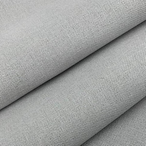 May include: Close-up of a light gray fabric with a subtle woven texture. The fabric is folded in half, showing the smooth surface and the woven pattern.