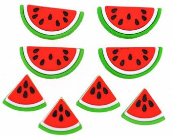 Buttons Galore WATERMELONS Buttons ~ Cross Stitch Finishing ~ Craft Buttons ~ Decorative Buttons