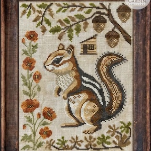 Cottage Garden Samplings A Year in the Wood II The Chipmunk Cross Stitch Pattern ~ Halloween Cross Stitch ~ New Cross Stitch ~ Anabella's