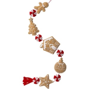 Bucilla Felt Garland Applique Kit Gingerbread Treats Christmas Felt Garland Kit Christmas Felt Garland Kit Bucilla 33&quot; Christmas Garland Kit