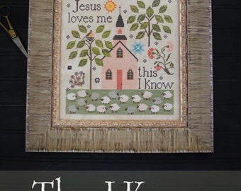 2023 Nashville Needlework Market ~  Plum Street Samplers This I Know Cross Stitch Pattern ~ Plum Street Samplers Cross Stitch