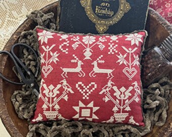 Shakespeare's Peddler Pennsylvania Christmas Deer Cross Stitch pattern ~ Anabella's Cross Stitch ~ Christmas Cross Stitch