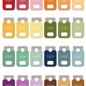 Lori Holt Canning Jars Floss Drops - Cross Stitch Floss Drops - Cross Stitch Thread Organizer