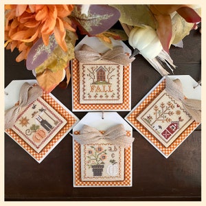 Little House Needleworks AUTUMN PETITES - New Cross Stitch ~ Cross Stitch Petites Series ~ Little House Needleworks Cross Stitch