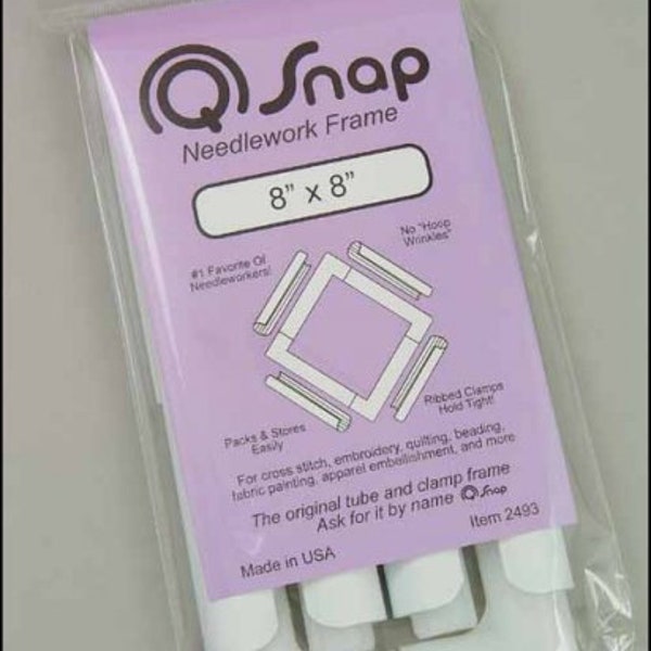 Q SNAP 8" x 8" NEEDLEWORK FRAME - Cross Stitch Frame