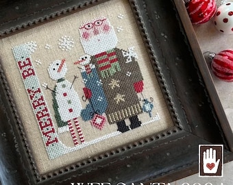 NEW Heart in Hand WEE SANTA 2024  Cross Stitch Pattern -  Christmas Cross Stitch ~ New  Cross Stitch ~ Heart in Hand Cross Stitch