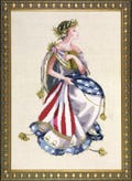 NEW Mirabilia Designs Queen of Freedom Cross Stitch Pattern ~ Mirabilia Cross Stitch ~ NEW Mirabilia Cross Stitch Designs ~ Anabellas