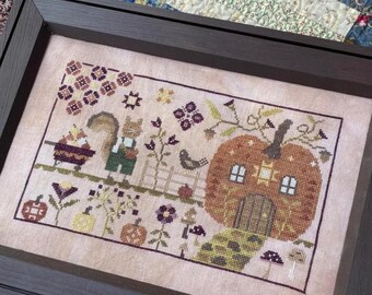 Tommy's Pumkin Patch Cross Stitch Pattern ~ Blueberry Ridge Cross Stitch ~ Needlework Marketplace ~ Anabella's ~