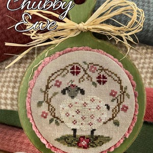 2025 Nashville Needlework Market ~ Jeannette Douglas Chubby Ewe Cross Stitch Chart ~ Anabella's