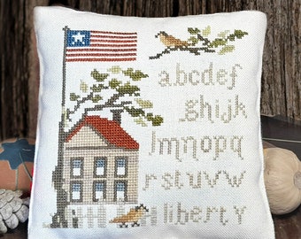 Samplers Primitives LIBERTY PDF Cross Stitch Pattern ~Samplers Primitives Cross Stitch Patterns ~ Instant Download