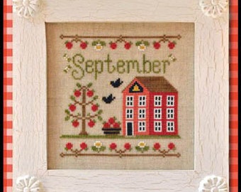 Country Cottage Needleworks Cottage of the Month - SEPTEMBER Cross Stitch Pattern