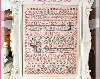 Calico Confectionary PRETTY IN PINK  Cross Stitch Pattern - Cross Stitch Sampler - New Cross Stitch  ~ Anabella's