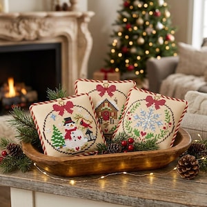 Home For The Holidays™ – Christmas Keepsakes™ Cross Stitch Chart Collection – Set of 3 - Christmas Cross Stitch - Counted Cross Stitch