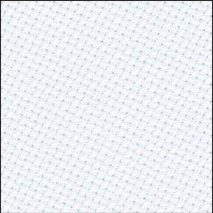 May include: White Aida cloth, a type of fabric used for cross-stitch embroidery.
