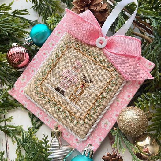 Country Cottage Needleworks Pastel Ornaments #9 Santa