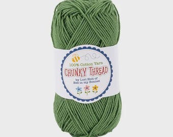 Lori Holt CHUNKY THREAD TARRAGON ~ Lori Holt Chunky Crochet Thread ~ Lori Holt Yarn ~ Crochet Thread ~ Knitting Thread ~ Yarn